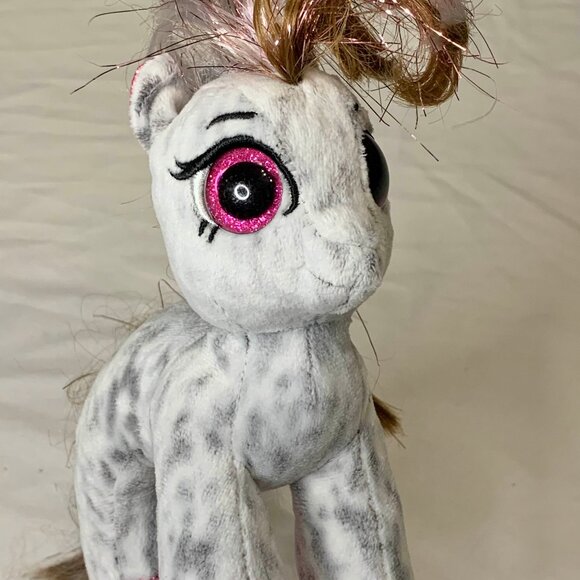 Ty Beanie Boos Cinnamon Unicorn Gray Dappled Pink Glitter Eyes Plush Stuffed - Picture 7 of 12
